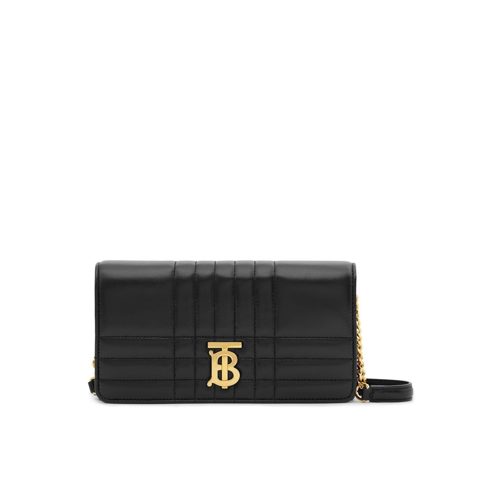 Burberry LS Roller Chain Small Wallet Leather